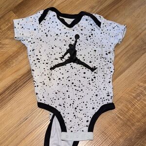 Jordan Black and White Speckled Bodysuit
